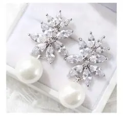 ステラブライダル キュービックジルコニア ブライダルイヤリング アミティ