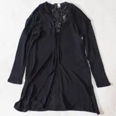 DIVIDED ディバイデッド H&M カーディガン ブラック レース M相当のサムネイル