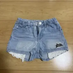 JENNI デニムショートパンツ ポケットレース付き ライトブルー 女の子