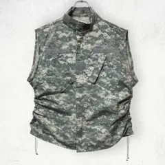 ミリタリー ベスト L 軍物 リメイク カモフラ 迷彩 デジタルカモのサムネイル