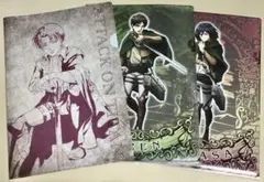 進撃の巨人 1番くじ リヴァイ エレン ミカサ クリアファイル