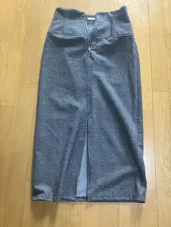 mystic タイトスカート グレー ジップデザインのサムネイル
