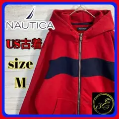 NAUTICA ノーティカ フルジップパーカー US古着 紐なし