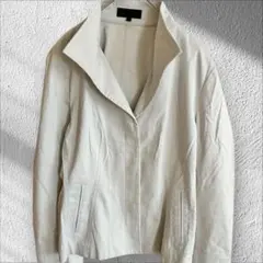リフレクト ジャケット 羽織り 大きめ襟 ゆったり 通勤 春夏秋 冷房対策袖折可のサムネイル