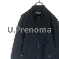 U.Prenoma スタンドカラー ジップアップ ジャケット ブラック　M