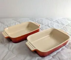 LE CREUSET ル・クルーゼ レクタンギュラーディッシュ 2個セット