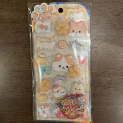 【新品未使用】もちプニュ〜 ステッカー ハムスター 肉球スクイーズつき 正規品