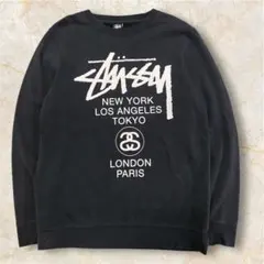 Stüssy ブラック スウェット L