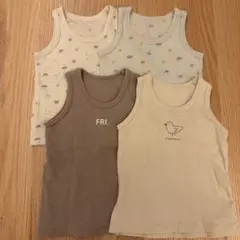 ベビー肌着 タンクトップ 4枚セット