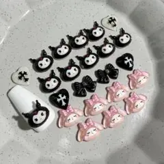 無言購入OK⭕️ マイメロ クロミ ネイル　ネイルパーツセット