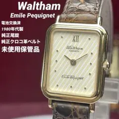 希少 未使用 Waltham ウォルサム エミールペキネ コラボ 電池換済 QZのサムネイル