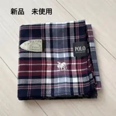 POLO チェック柄 ハンカチ