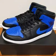 NIKE AIR JORDAN MID BLACK/HYPER ROYAL