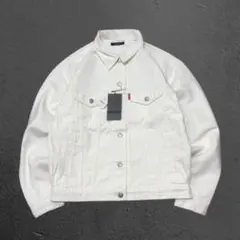 新品 タグ付き デニムジャケット ユニセックス アウター ホワイト カジュアル