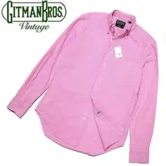 新品 S ギットマンブラザーズUSA製シアサッカー ストライプ BD長袖シャツ