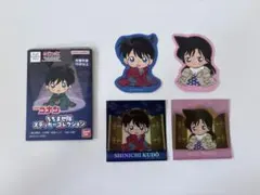 名探偵コナン ちぢませ隊ステッカーコレクション 工藤新一 毛利蘭