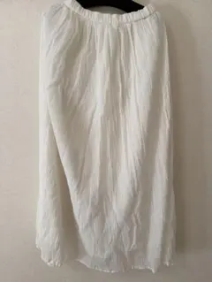 FREDY emue ホワイトロングスカート　38