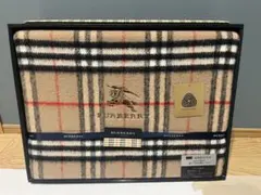 新品✨ バーバリー 高級 ウール 純毛毛布 140×200cm