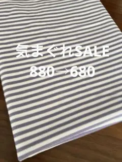 《気まぐれ★SALE》 880→680リブニットボーダー　ニット生地
