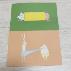 ねこタイツ　ポストカード