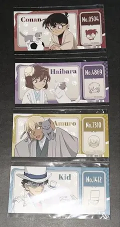名探偵コナン アニメイト 特典 チケット風カード コナン 灰原 安室 キッド