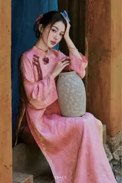 サイズL ベトナムアオザイ