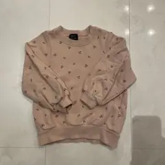 【petit main】オーガニックコットン　さくらんぼトレーナー　110