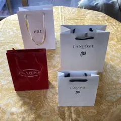 ショップ袋 《CLARINS》《 LANCOME》《est》4枚セット