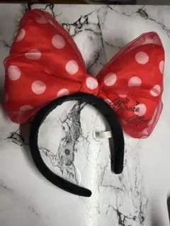 ミニー・マウス 水玉カチューシャ