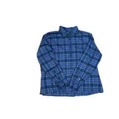 GEORGE チェック柄 長袖シャツ 2XL ブルー