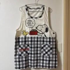 スヌーピー　エプロン　キャラクター
