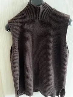 Mila Owen ブラウン ノースリーブセーター F
