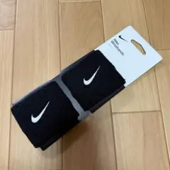 新品　ナイキ スポーツアクセサリー スウッシュ リストバンド 2個　ブラック　黒