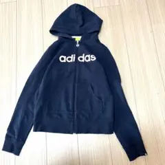 adidas フルジップ パーカー 黒S1095番