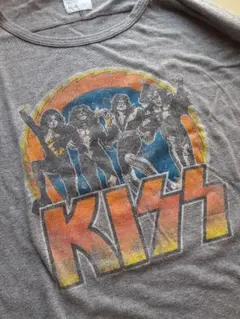 KISS ページボーイ レディース M 長袖 Tシャツ グレー used品