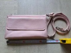 イエロー ショルダーバッグ ウォレット【未使用】縦13cm×横20cm×厚3cm 