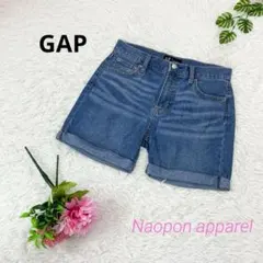 GAP RELAXED デニム　ショートパンツ　24 S〜M相当　ブルー