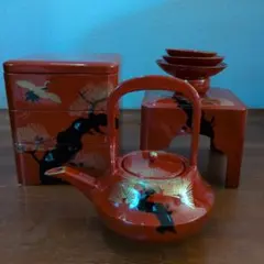 輪島塗 布浦漆器店造 屠蘇器一揃 （お屠蘇セット） 輪島塗 布浦漆器店造 屠蘇器一揃 （お屠蘇セット） 輪島塗 お屠蘇セット-