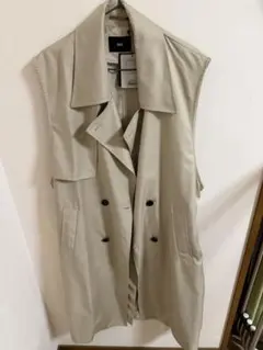 HARE ノースリーブ ロングトレンチ ベスト
