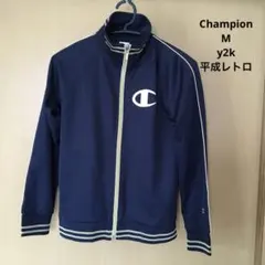 Champion ネイビー ジップアップ　トラックジャケット　M y2kのサムネイル