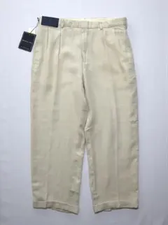 90s デッドストックラルフローレン ツータックスラックス リネンW33L32