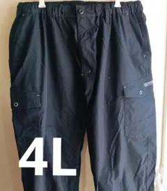 ＊UTDOOR　ほぼ新品訳あり＊　大きいサイズ4Lサイズ 黒 ワークパンツのサムネイル