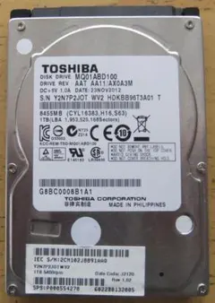 I1 TOSHIBA 東芝 2.5 インチ HDD ハードディスク 1TB