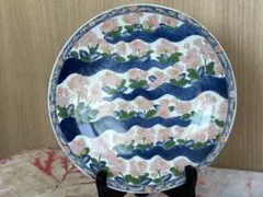 有田焼 源右衛門監修 染錦桜草図絵皿