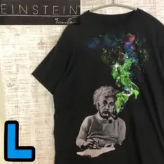 5T8472 EINSTEIN Tシャツ 物理学者　偉人　デザイン　古着