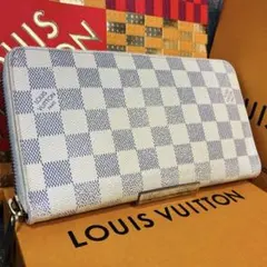 （SALE！）LOUIS VUITTON ダミエ アズール 長財布のサムネイル