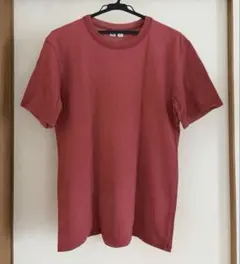 UNIQLO U ユニクロ ユー クルーネック　半袖Tシャツ レッド系　メンズ