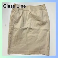 グラスライン Glass Line スカート シンプル 無地 ベージュ　Lサイズのサムネイル