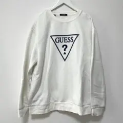 GUESS ホワイト スウェット トレーナー