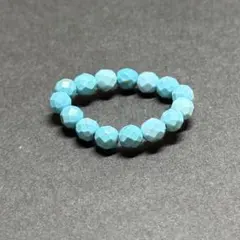 BR153 天然石 パワーストーン ビーズリング マグネサイト ターコイズ